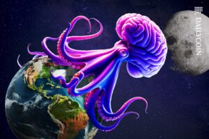 Kraken Octopus Purple Earth Moon Space Engulf web
