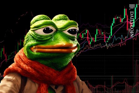 pepe memecoin chart graph index sad worry cry web